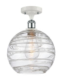 Innovations Lighting Deco Swirl 1 Light 10" Semi-Flush Mount 516-1C-WPC-G1213-10-LED