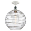 Innovations Lighting Deco Swirl 1 Light 12" Semi-Flush Mount 516-1C-WPC-G1213-12