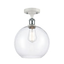 Innovations Lighting Athens 1 Light 10" Semi-Flush Mount 516-1C-WPC-G122-10