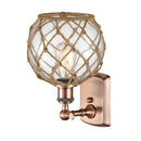 Innovations Lighting Farmhouse Rope 1 Light Sconce Part Of The Ballston Collection 516-1W-AC-G122-8RB