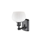 Innovations Lighting Fenton 1 Light Sconce Part Of The Ballston Collection 516-1W-BK-G91