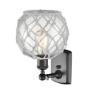 Innovations Lighting Farmhouse Rope 1 Light Sconce Part Of The Ballston Collection 516-1W-OB-G122-8RW