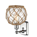 Innovations Lighting Farmhouse Rope 1 Light Sconce Part Of The Ballston Collection 516-1W-PC-G122-8RB-LED