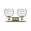 Innovations Lighting Deco Swirl 2 Light 16" Bath Vanity Light 516-2W-AB-G1213-8-LED