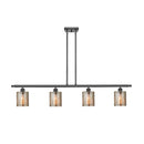 Cobbleskill Island Light shown in the Oil Rubbed Bronze finish with a Mercury shade