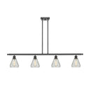 Conesus Island Light shown in the Oil Rubbed Bronze finish with a Clear Crackle shade