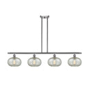Gorham Island Light shown in the Brushed Satin Nickel finish with a Mica shade