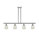 Caledonia Island Light shown in the Brushed Satin Nickel finish with a Mouchette shade