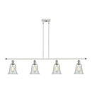 Hanover Island Light shown in the White and Polished Chrome finish with a Fishnet shade