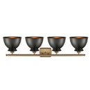 Innovations Lighting Adirondack 4 Light Bath Vanity Light Part Of The Ballston Collection 516-4W-BB-M14-BK-LED
