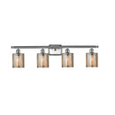 Cobbleskill Bath Vanity Light shown in the Brushed Satin Nickel finish with a Mercury shade
