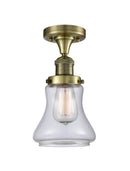 Innovations Lighting Bellmont 1 Light Semi-Flush Mount Part Of The Franklin Restoration Collection 517-1CH-AB-G192-LED