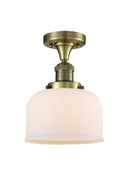 Innovations Lighting Large Bell 1 Light Semi-Flush Mount Part Of The Franklin Restoration Collection 517-1CH-AB-G71-LED