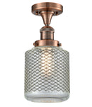 Innovations Lighting Stanton 1 Light Semi-Flush Mount Part Of The Franklin Restoration Collection 517-1CH-AC-G262-LED