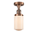 Innovations Lighting Dover 1 Light Semi-Flush Mount Part Of The Franklin Restoration Collection 517-1CH-AC-G311