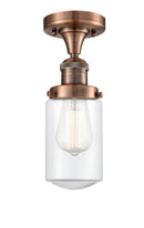 Innovations Lighting Dover 1 Light Semi-Flush Mount Part Of The Franklin Restoration Collection 517-1CH-AC-G312-LED
