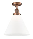 Innovations Lighting X-Large Cone 1 Light Semi-Flush Mount Part Of The Franklin Restoration Collection 517-1CH-AC-G41-L-LED