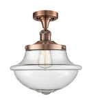 Innovations Lighting Oxford 1 Light 11.75" Semi-Flush Mount 517-1CH-AC-G544-LED