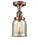 Innovations Lighting Small Bell 1 Light Semi-Flush Mount Part Of The Franklin Restoration Collection 517-1CH-AC-G58-LED