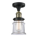 Innovations Lighting Small Canton 1 Light Semi-Flush Mount Part Of The Franklin Restoration Collection 517-1CH-BAB-G182S-LED