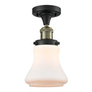 Innovations Lighting Bellmont 1 Light Semi-Flush Mount Part Of The Franklin Restoration Collection 517-1CH-BAB-G191