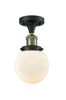 Innovations Lighting Beacon 1 Light 6" Semi-Flush Mount 517-1CH-BAB-G201-6-LED