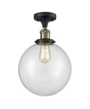 Innovations Lighting Beacon 1 Light 10" Semi-Flush Mount 517-1CH-BAB-G202-10-LED