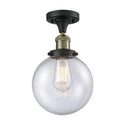 Innovations Lighting Beacon 1 Light 8" Semi-Flush Mount 517-1CH-BAB-G204-8