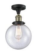 Innovations Lighting Beacon 1 Light 8" Semi-Flush Mount 517-1CH-BAB-G204-8-LED