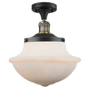 Innovations Lighting Oxford 1 Light 11.75" Semi-Flush Mount 517-1CH-BAB-G541