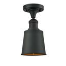 Innovations Lighting Addison 1 Light Semi-Flush Mount Part Of The Franklin Restoration Collection 517-1CH-BK-M9-BK