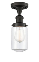 Innovations Lighting Dover 1 Light Semi-Flush Mount Part Of The Franklin Restoration Collection 517-1CH-OB-G312-LED