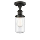 Innovations Lighting Dover 1 Light Semi-Flush Mount Part Of The Franklin Restoration Collection 517-1CH-OB-G314