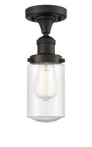 Innovations Lighting Dover 1 Light Semi-Flush Mount Part Of The Franklin Restoration Collection 517-1CH-OB-G314-LED