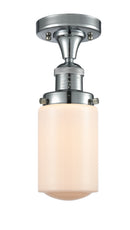 Innovations Lighting Dover 1 Light Semi-Flush Mount Part Of The Franklin Restoration Collection 517-1CH-PC-G311-LED