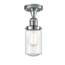 Innovations Lighting Dover 1 Light Semi-Flush Mount Part Of The Franklin Restoration Collection 517-1CH-PC-G314