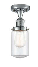 Innovations Lighting Dover 1 Light Semi-Flush Mount Part Of The Franklin Restoration Collection 517-1CH-PC-G314-LED