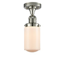 Innovations Lighting Dover 1 Light Semi-Flush Mount Part Of The Franklin Restoration Collection 517-1CH-PN-G311