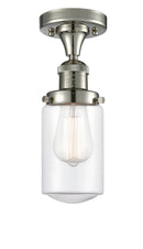 Innovations Lighting Dover 1 Light Semi-Flush Mount Part Of The Franklin Restoration Collection 517-1CH-PN-G312-LED