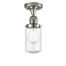 Innovations Lighting Dover 1 Light Semi-Flush Mount Part Of The Franklin Restoration Collection 517-1CH-PN-G314