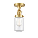 Innovations Lighting Dover 1 Light Semi-Flush Mount Part Of The Franklin Restoration Collection 517-1CH-SG-G312