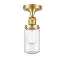 Innovations Lighting Dover 1 Light Semi-Flush Mount Part Of The Franklin Restoration Collection 517-1CH-SG-G314-LED