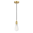 Edison Mini Pendant shown in the Satin Gold finish