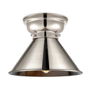 Briarcliff Flush Mount shown in the Polished Nickel finish with a Polished Nickel shade