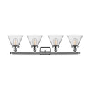 Innovations Lighting Large Cone 4 Light Bath Vanity Light Part Of The Ballston Collection 916-4W-PC-G42