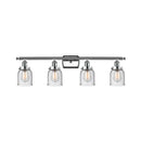 Bell Bath Vanity Light shown in the Polished Chrome finish with a Seedy shade
