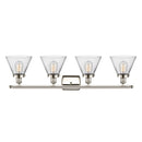 Innovations Lighting Large Cone 4 Light Bath Vanity Light Part Of The Ballston Collection 916-4W-PN-G42