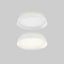 Dals Lighting 12” Round Flush Mount 20W 3000K / 6W 3K Ambient Light CFH12-3K-SN