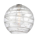 Deco Swirl Glass shown in the finish with a Clear shade