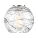 Deco Swirl Glass shown in the finish with a Clear shade